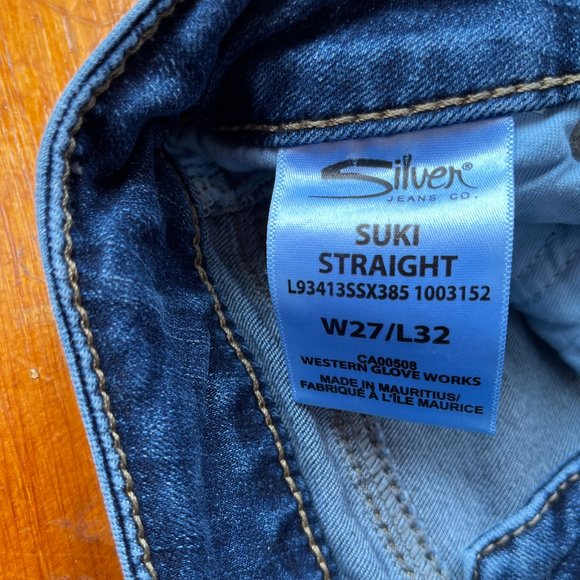 Silver Suki Straight Legged Jeans - Picture 2 of 5